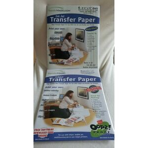 2 Ink Jet Transfer Paper 8.5"X11" 6/Pkg   707758002071 (12 total sheets)